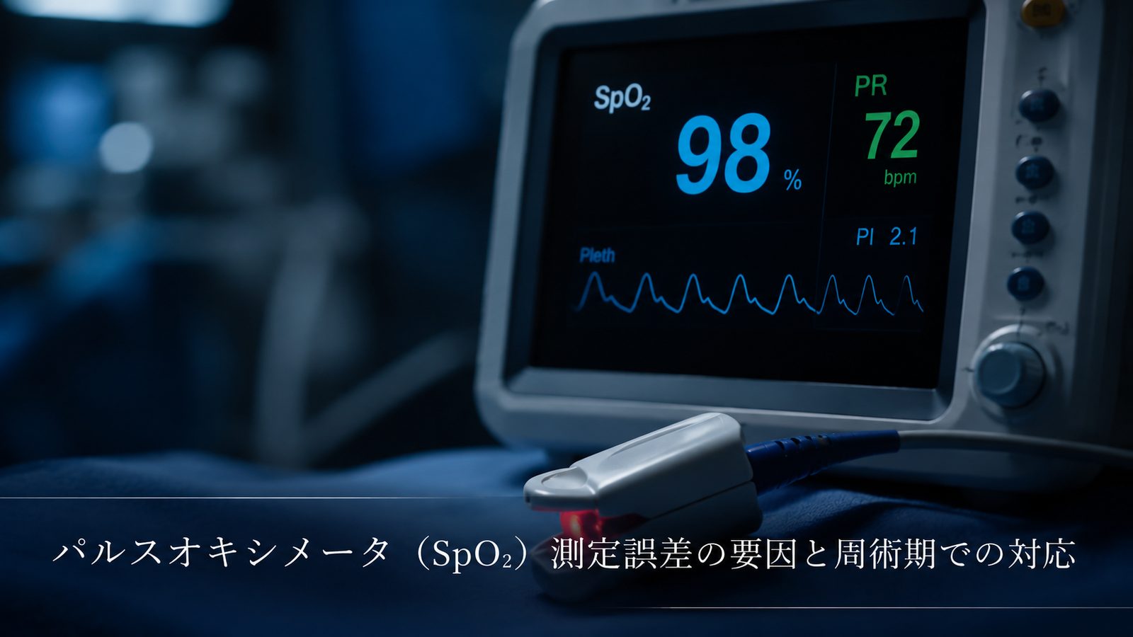 パルスオキシメータ(SpO2)測定誤差の要因と周