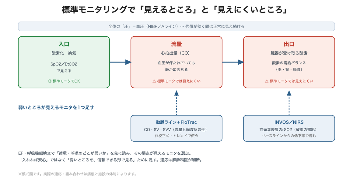 標準モニタリングで見えるところと見えにくいところ